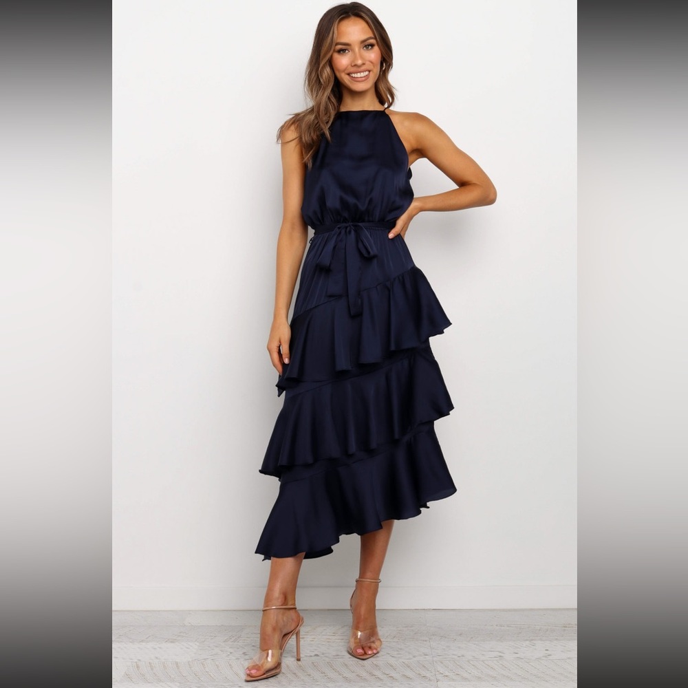 Petal & Pup Navy Seychelle Midi Dress